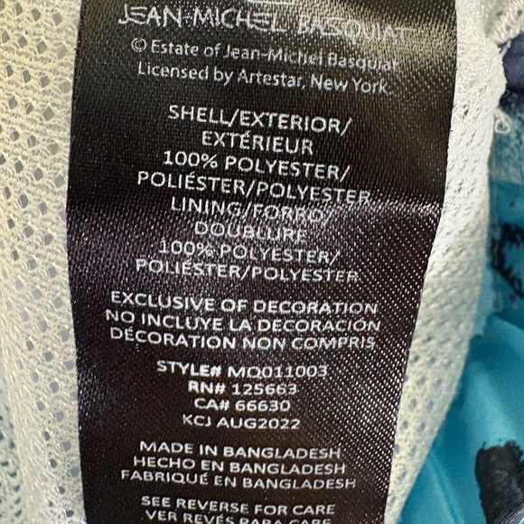 Members Only Jean Michel Basquist A Panel Of Experts Full Zip Windbreaker Jacket - Picture 11 of 11